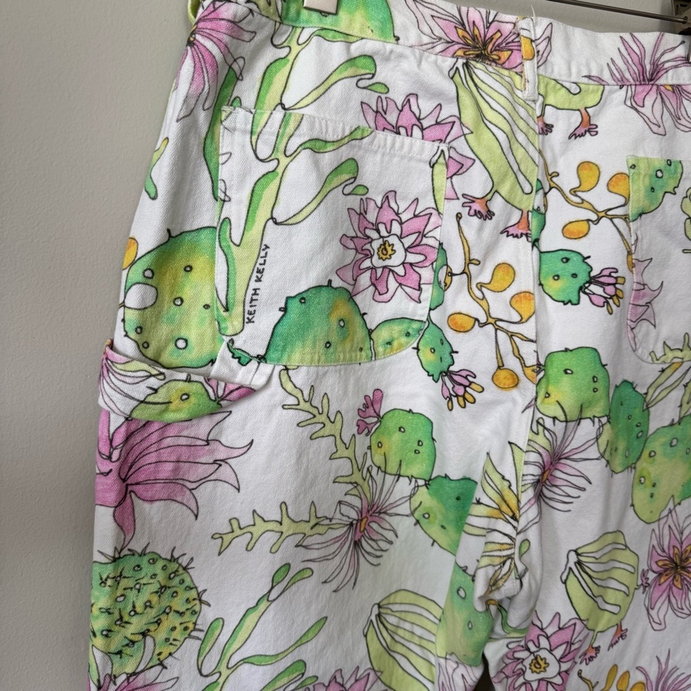 Keith Kelly NYC Printed Cactus Double Knee Carpenter Pants Size XL‎ - Picture 6 of 8